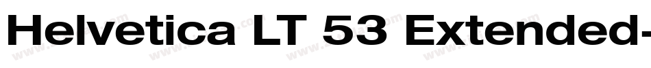 Helvetica LT 53 Extended字体转换